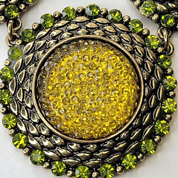 Lime Green Statement Choker Necklace - Picture 3 of 13